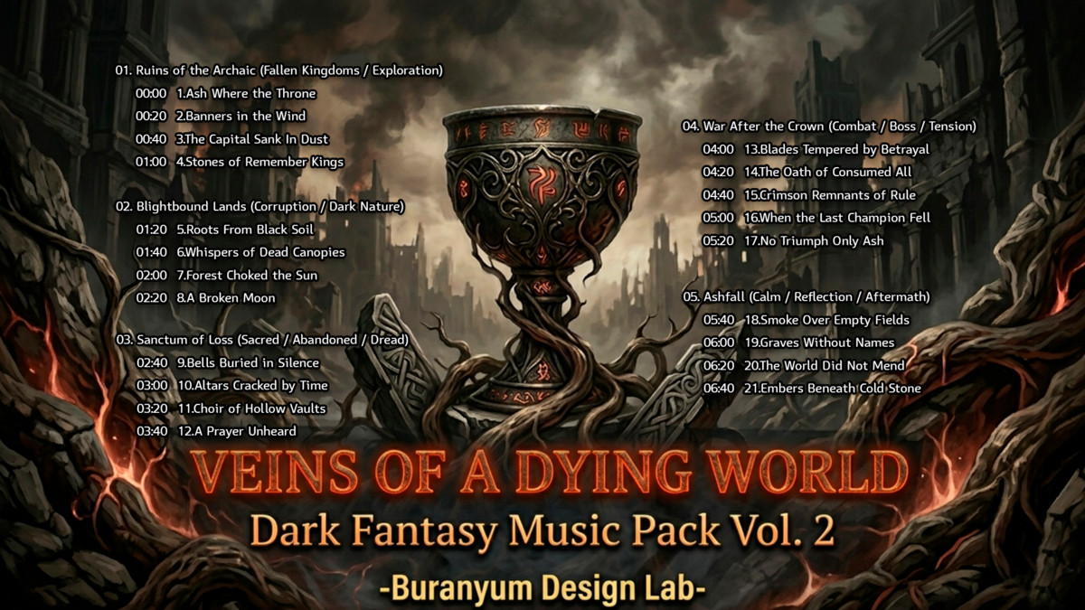 Veins of a Dying World – Dark Fantasy Music Pack Vol. 2