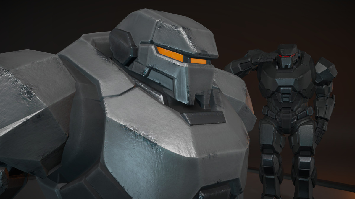 Sci-Fi Robot Character Pack | 4 Humanoid Units | Customizable