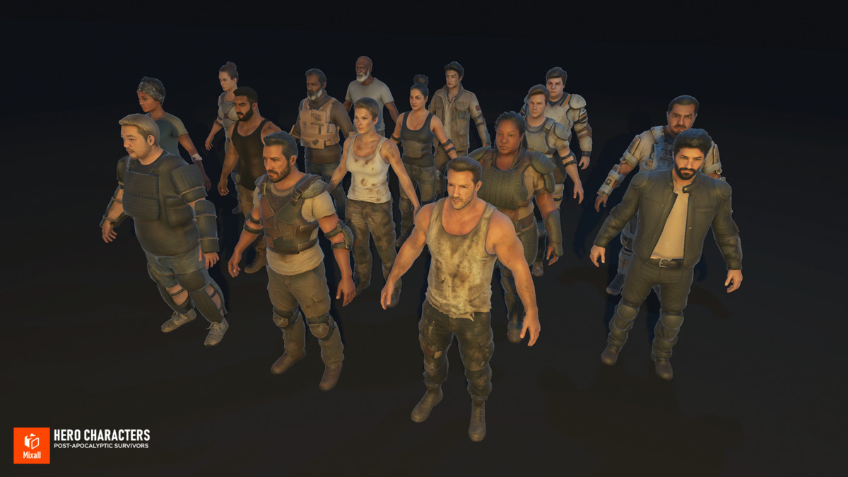 Hero Characters - Post-Apocalyptic Survivors