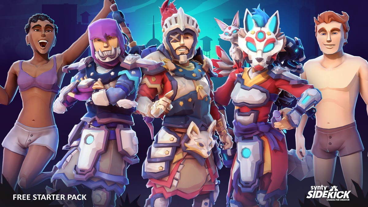 FREE Starter Pack - Sidekick Modular Characters by Synty, image 3