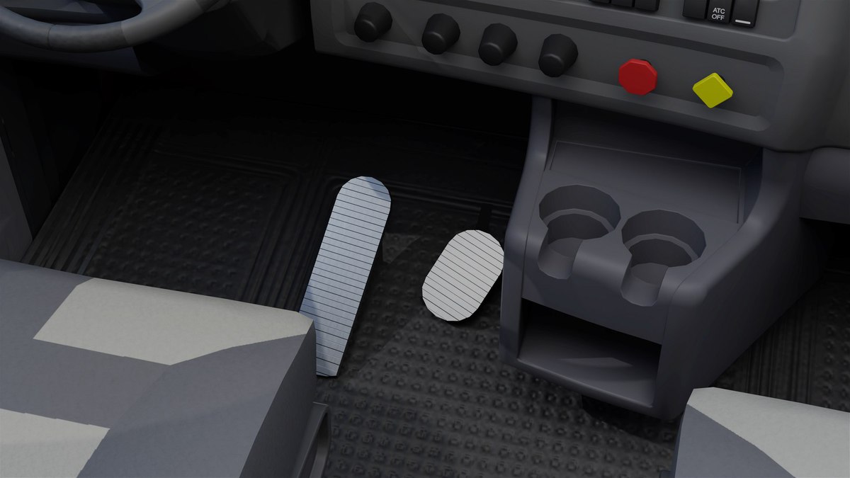 Heavy Truck Chassis 07 Cyan and Grey URP HDRP Textures