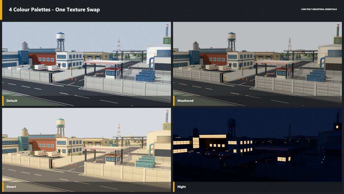 Low Poly Industrial Environment Pack