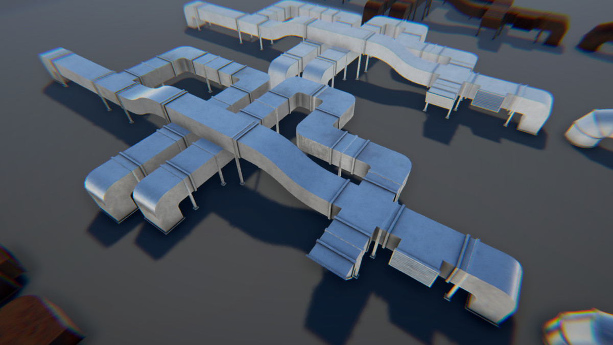 Modular Industrial Air Duct System