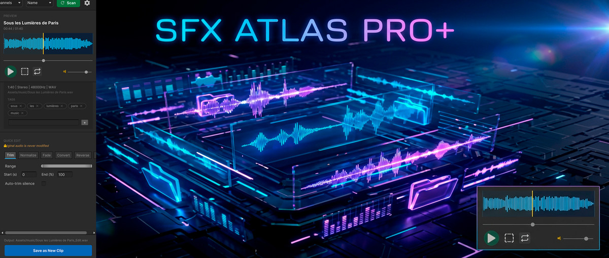 SFX Atlas Pro+ - Professional Audio Library & Editor