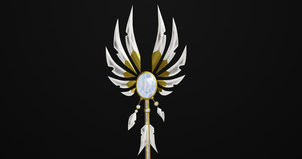 Fantasy Trident 08 URP HDRP Textures