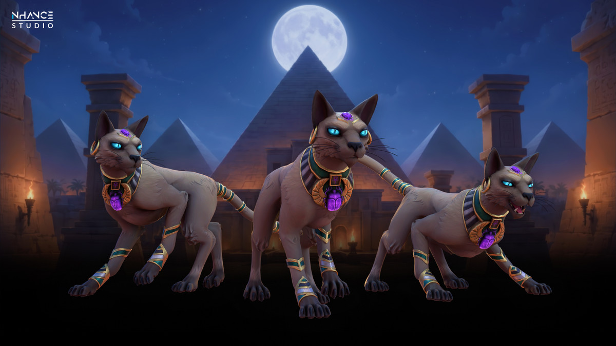 Stylized Egyptian Cat