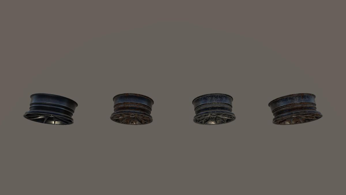 Kryxen Rim V1 - Gunmetal - Game Ready