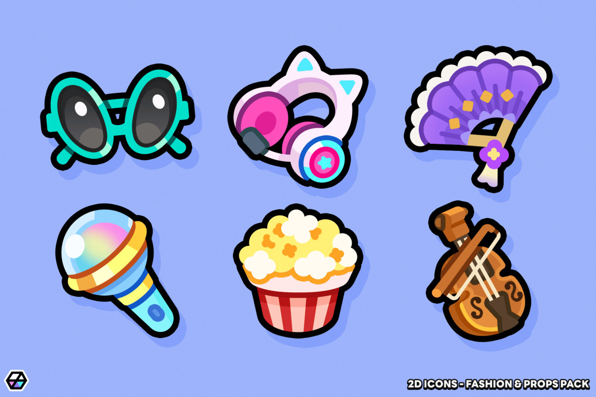 2D Icons - Fashion & Props Pack