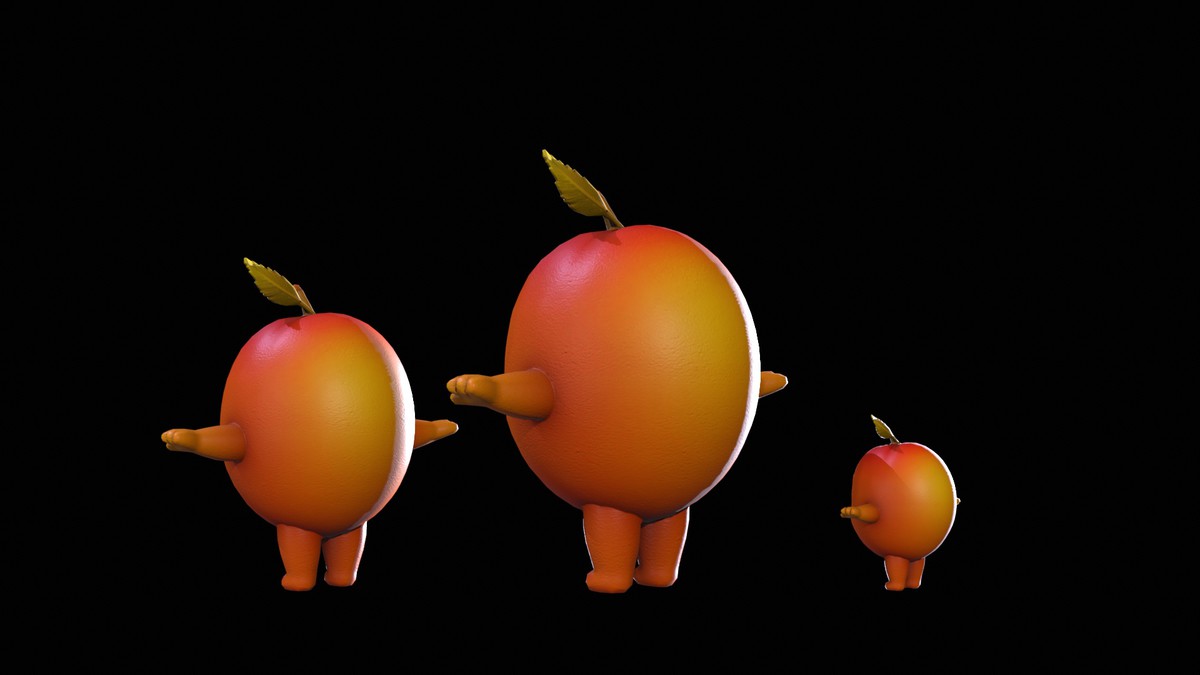 Chibi Fruit Peach