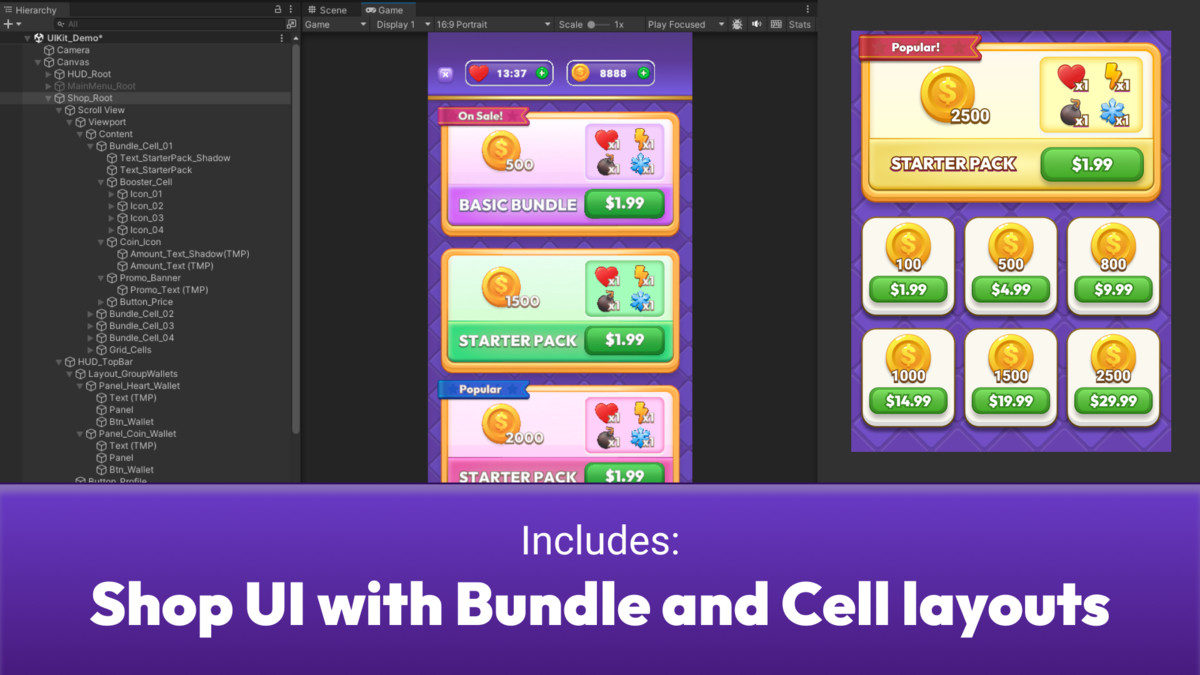 Casual Game UI Kit - Mobile