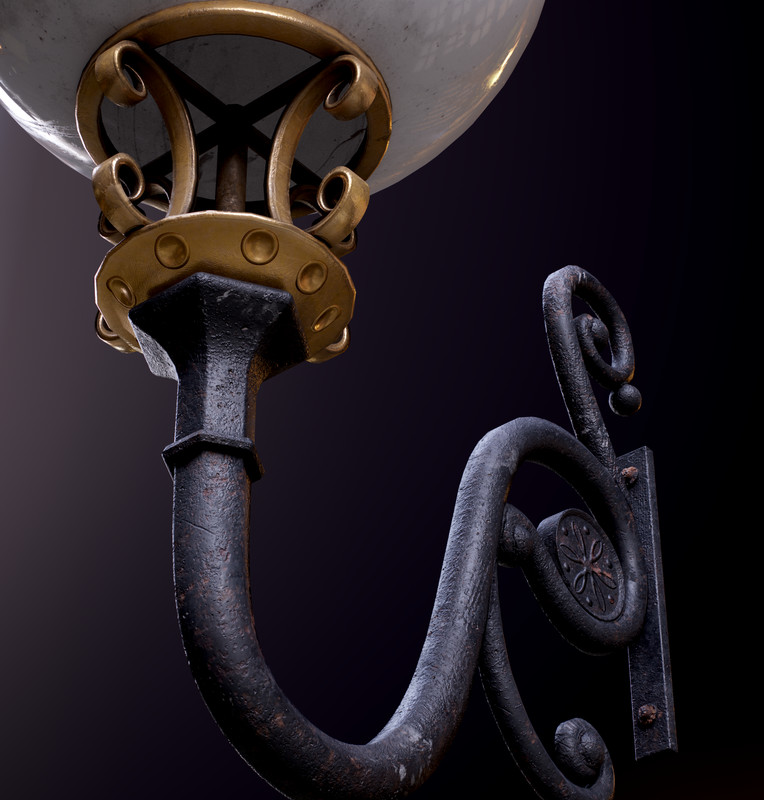 Round Street Lamp