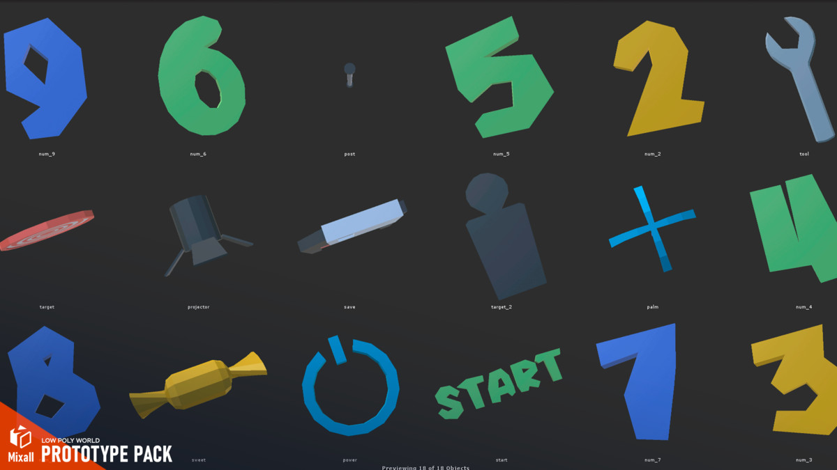 LOW POLY WORLD - PROTOTYPE PACK
