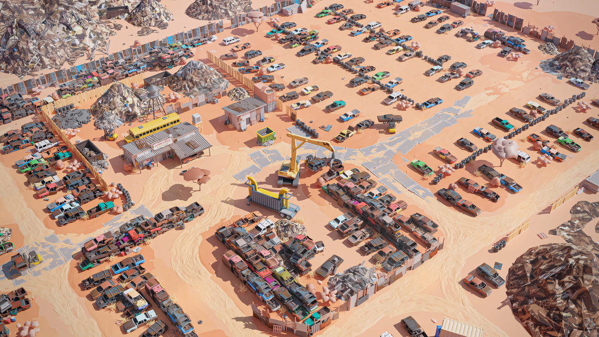 Junkyard - Low Poly 3D Models Pack