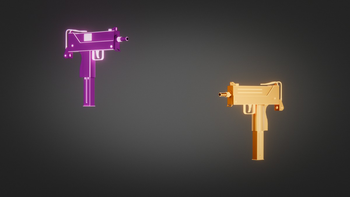Weapon Sci-fi Glow Skins Pack — 345 Variations