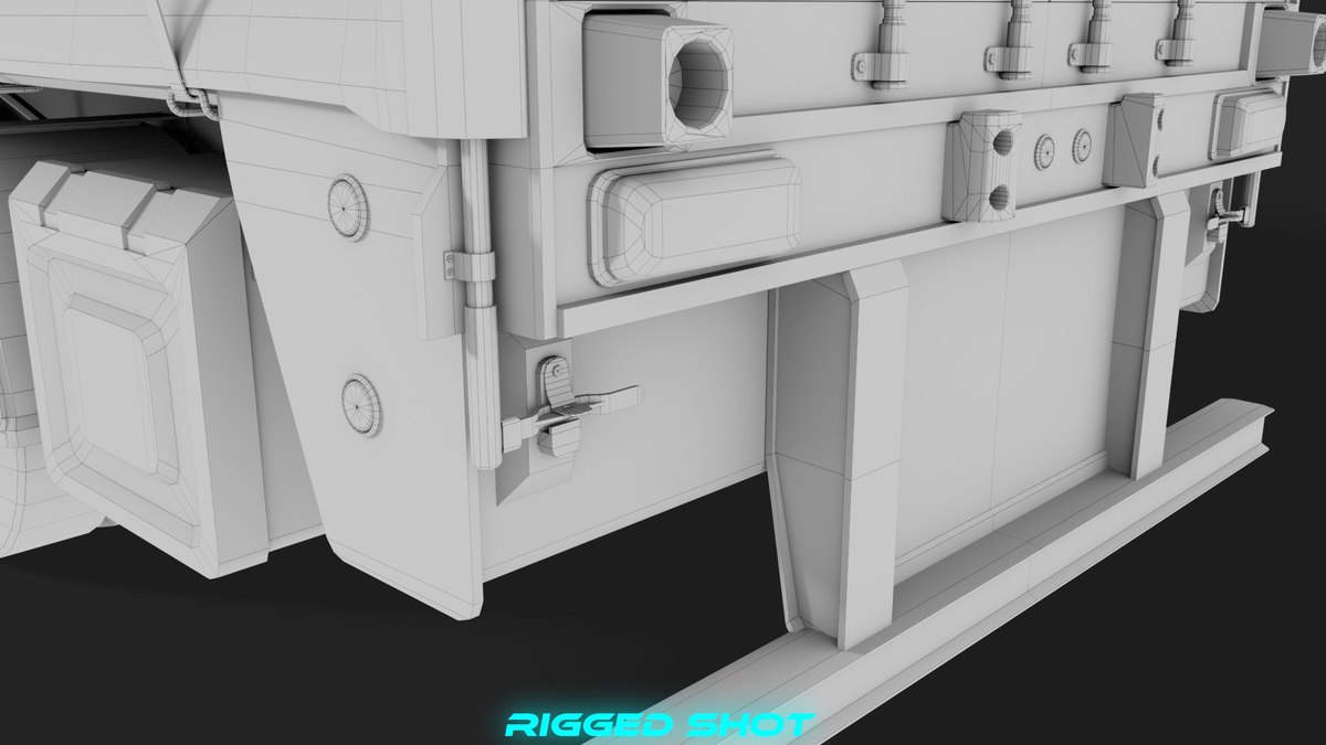 Curtainsider Trailer 4 Variant Collection URP HDRP Textures