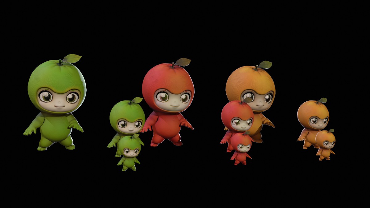 Chibi Fruit Orange