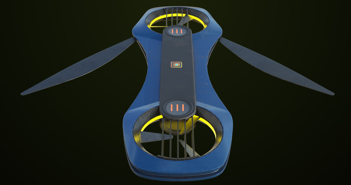 Sci Fi Hoverboard 02 URP HDRP Textures