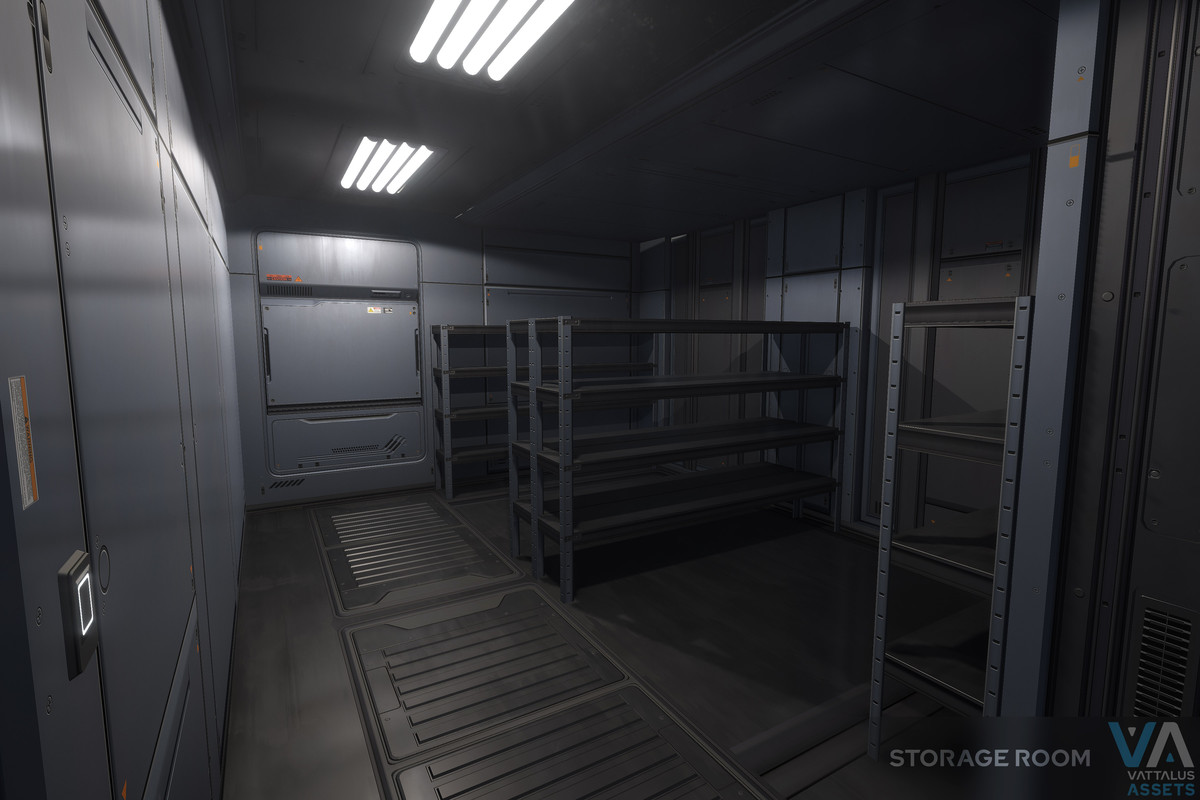 Spaceship with Full Interior: Minerva Corvette