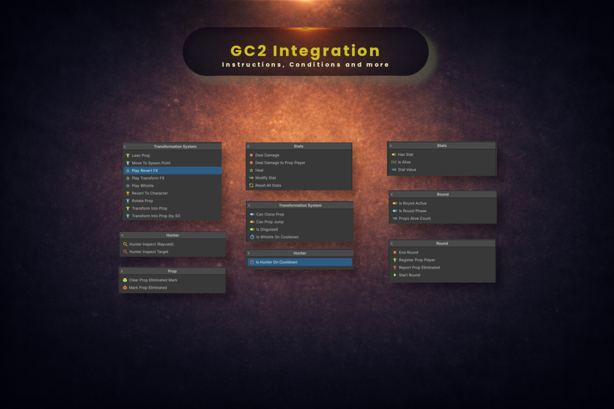 Transformation System for Game Creator 2