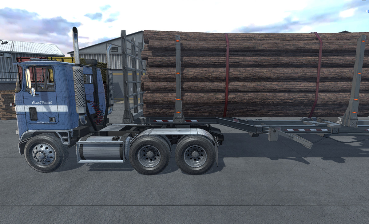 Cabover log truck