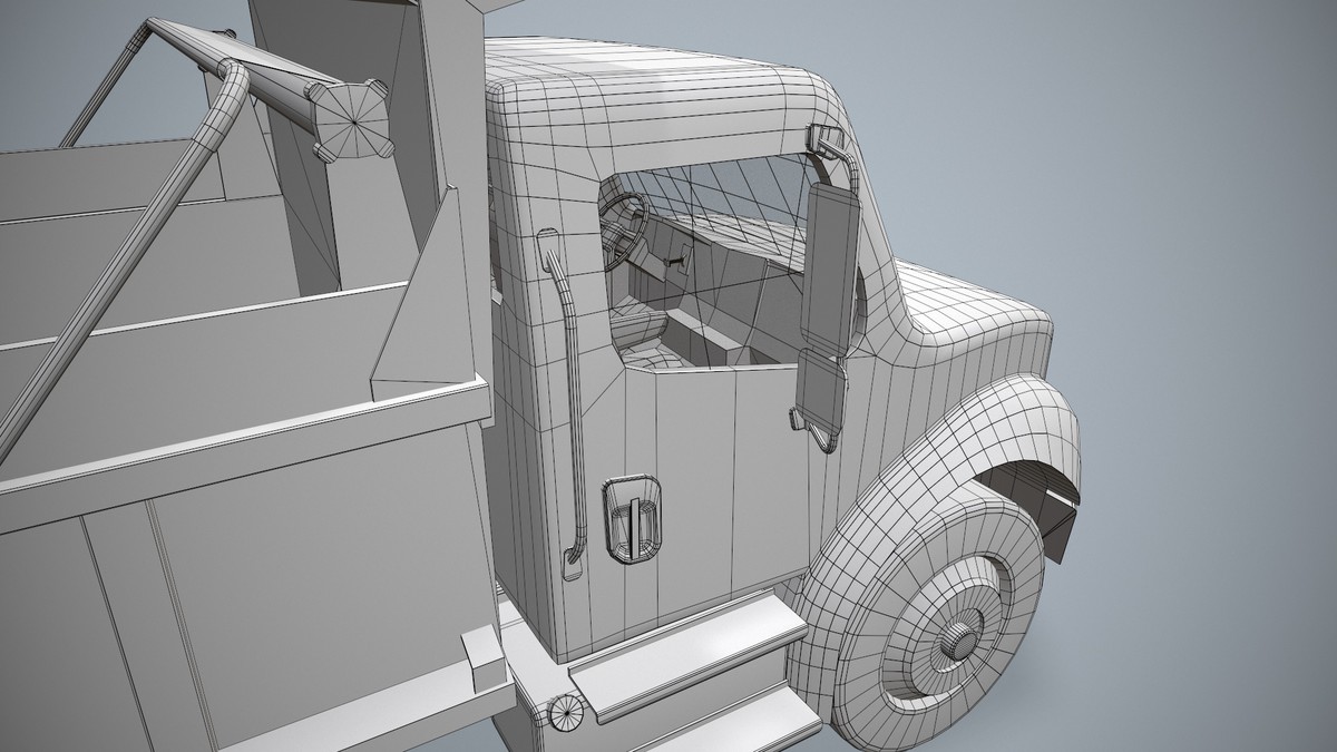 White Dump Truck (330)