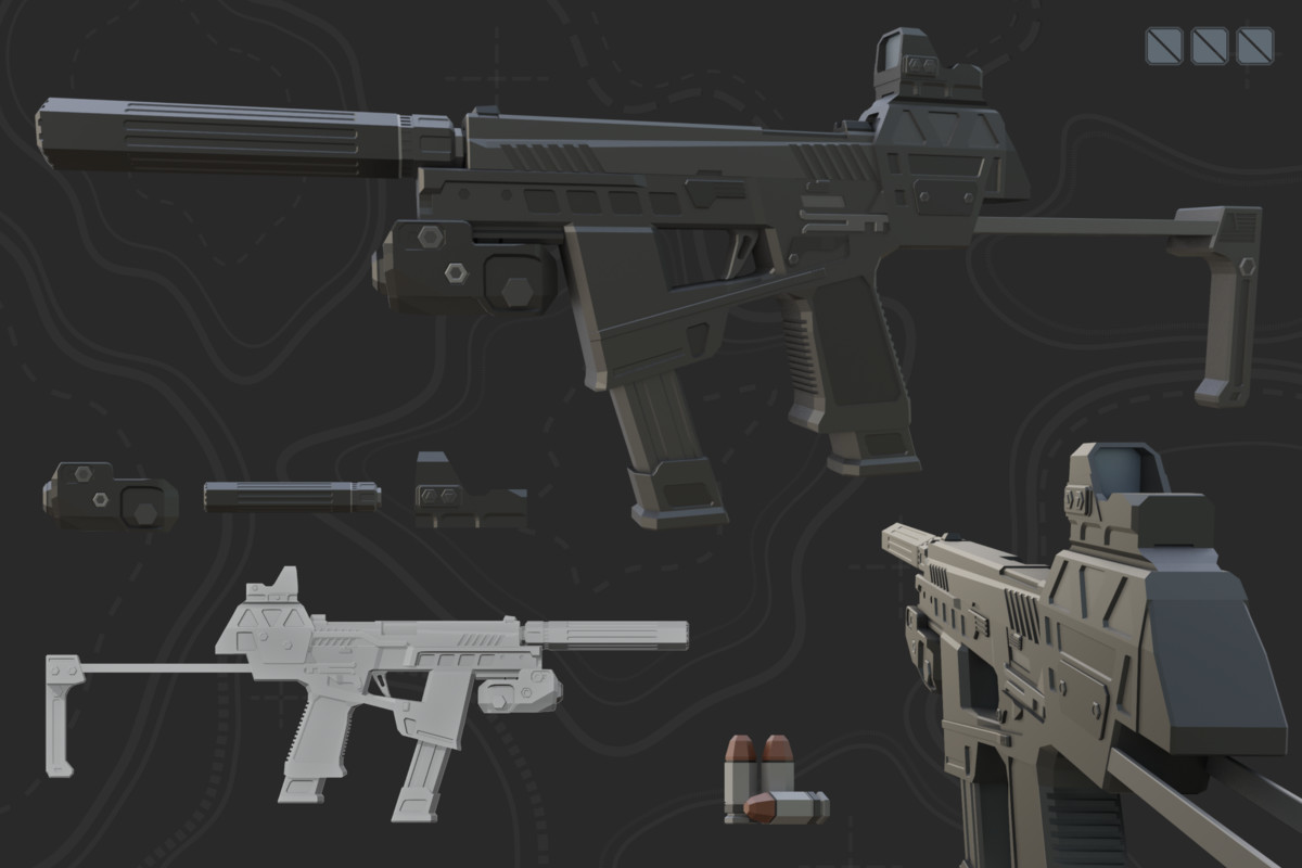 Low Poly Weapon Bundle Pack V