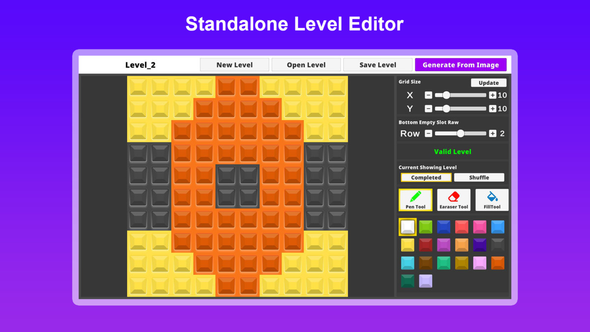 Tile Sorting Template, 2 Themes | Template + Level Editor