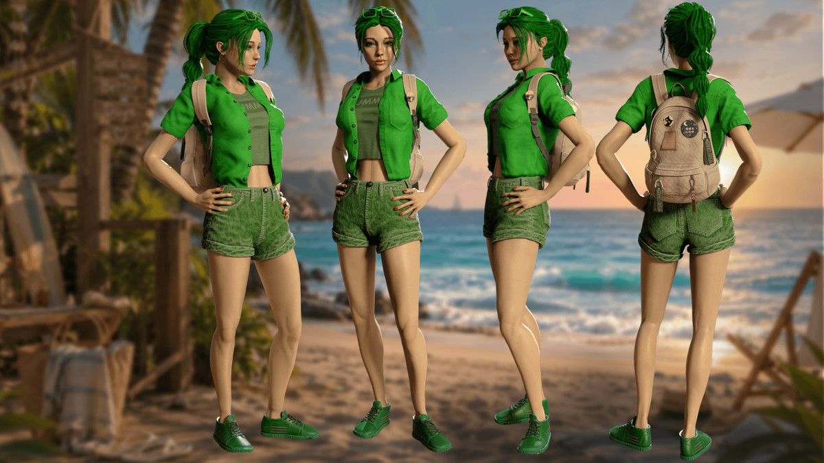 Summer Girl – Casual Game Character