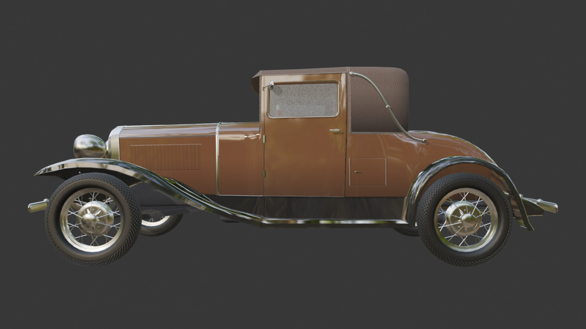 Vintage Two-Seater 1930s – Classic Car Asset