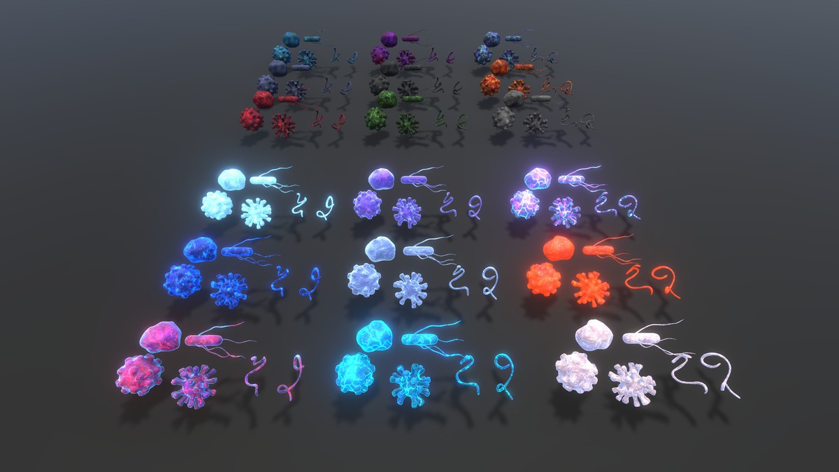 Freezable Virus Pack (Animated 3D)