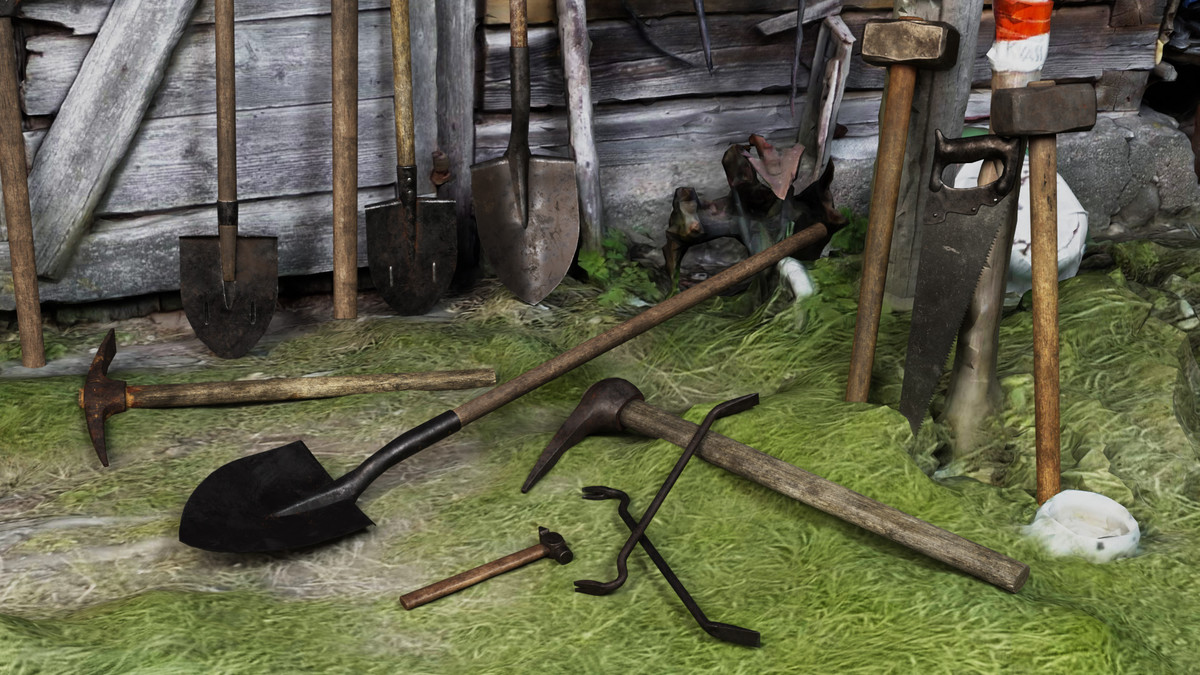 Old Tools Pack set – Game-Ready PBR Models