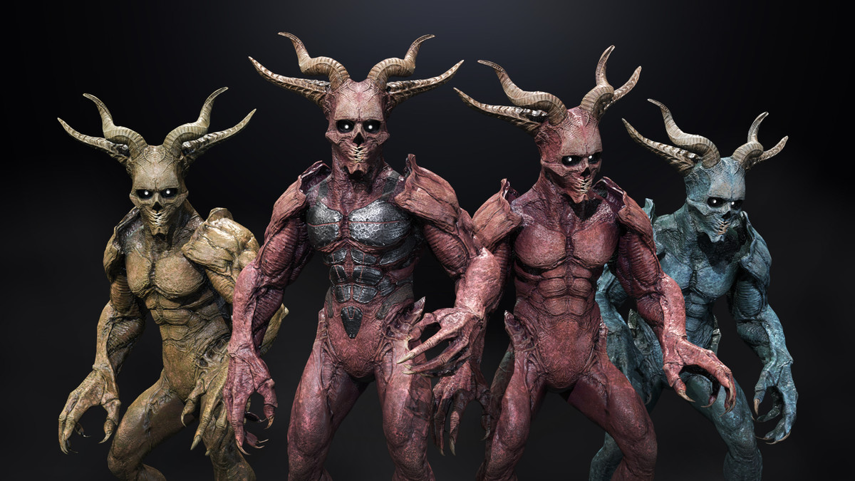 Intelligent Alien Race Demon Boss