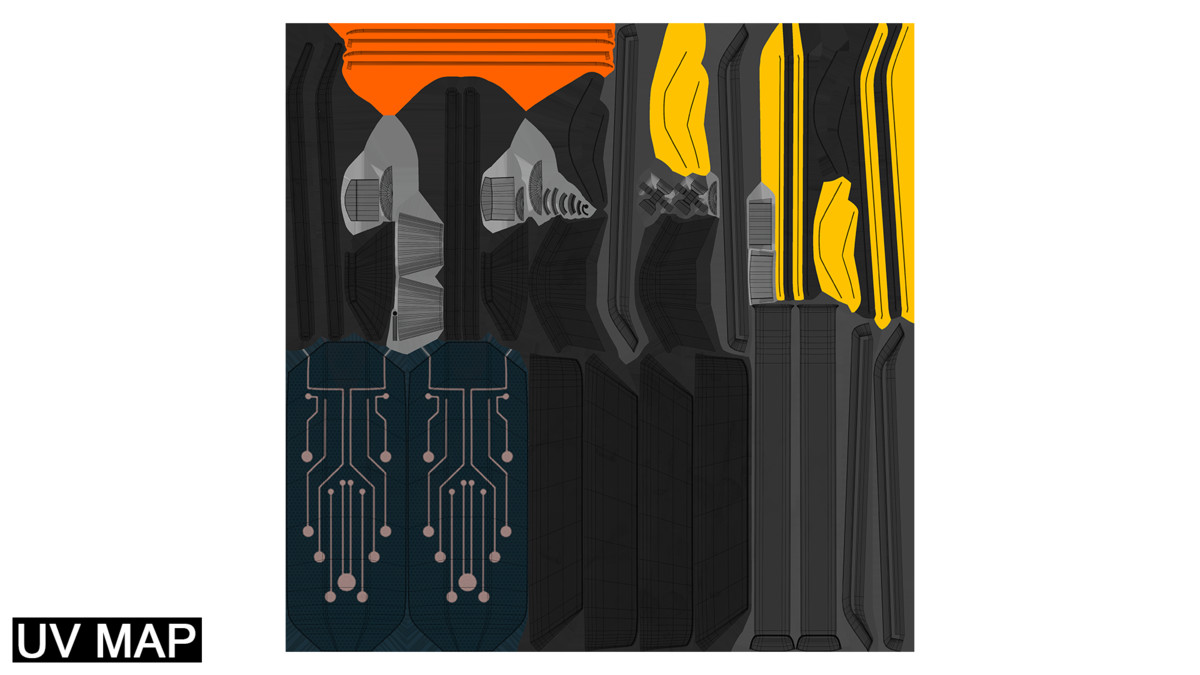 Sci-Fi Hoverboard 4 URP HDRP Textures