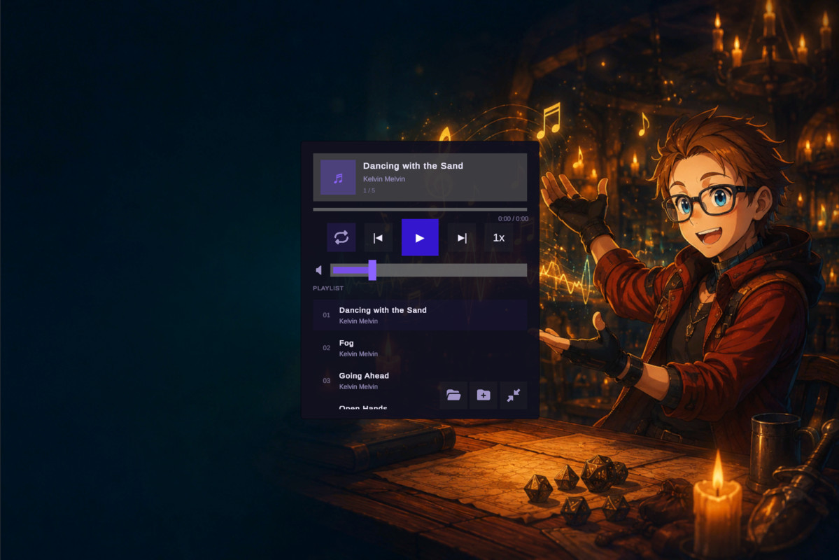 Music Player — Drop-in Runtime Audio UI