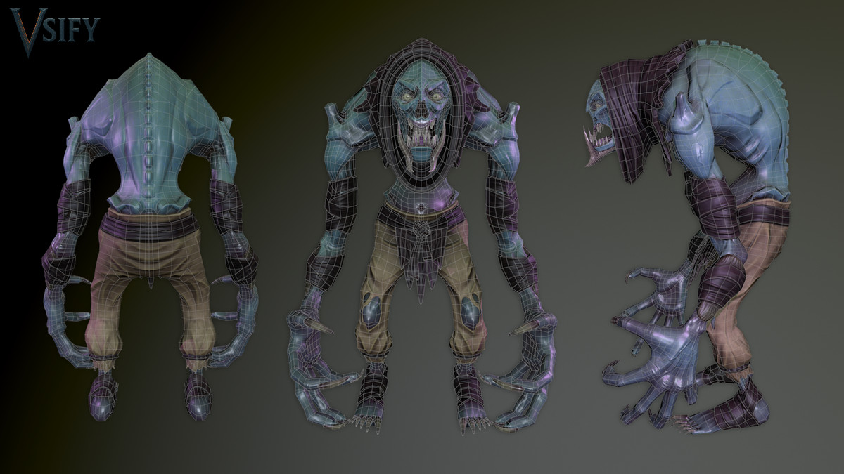 Zombie Creature – Stylized 4k PBR Animated Character (Humanoid / Game Ready)