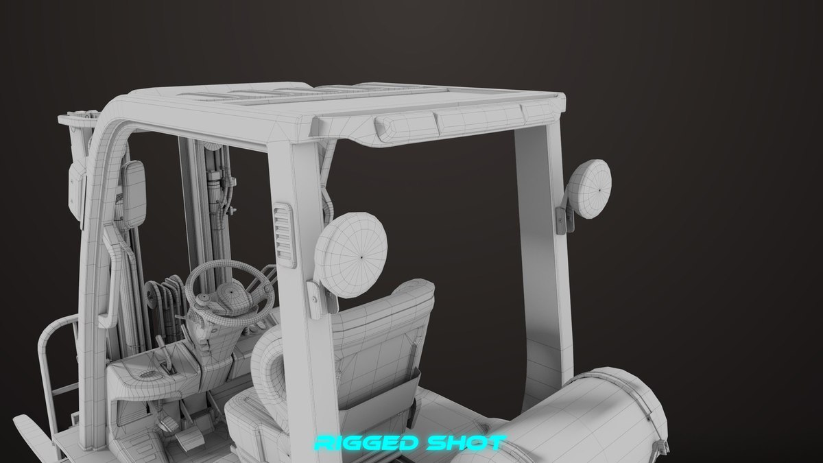 Forklift Trucks and Pallet Yellow Collection URP HDRP Textures