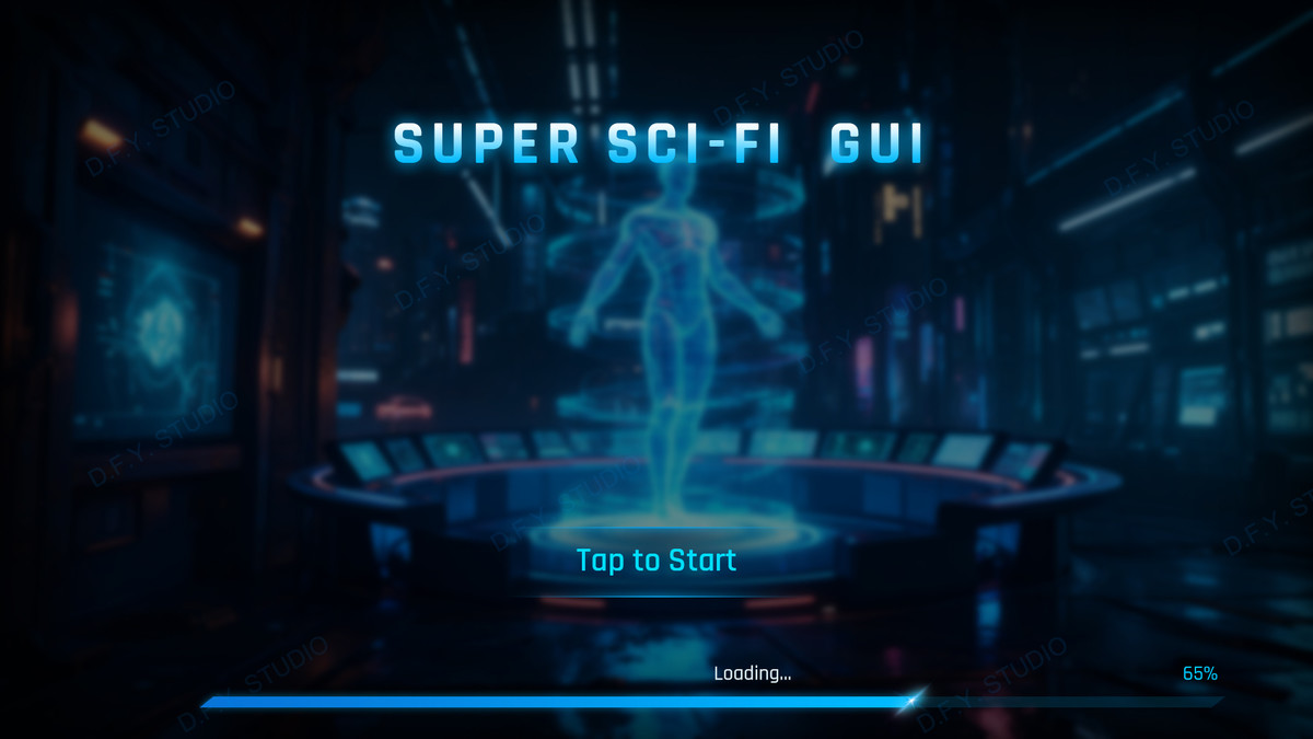 Super Sci-Fi Complete UI Pack(+PSD)