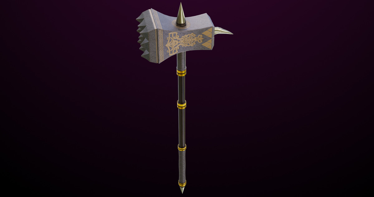 5 Battle Hammers Collection URP HDRP Textures