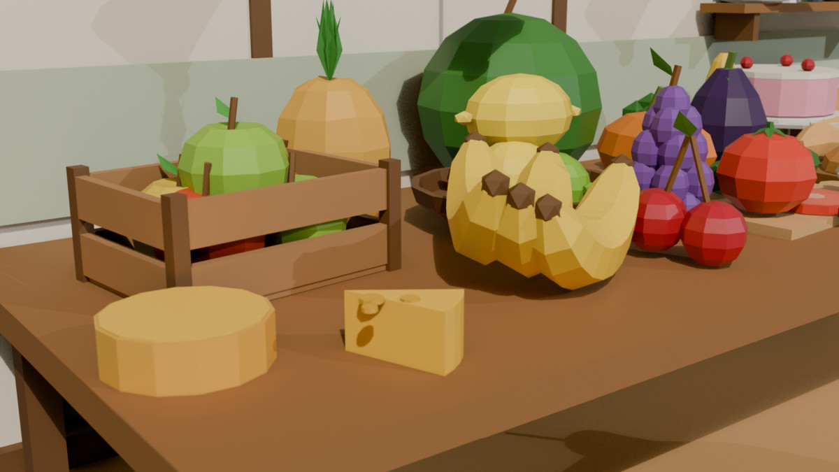 Low Poly Food Pack - 220+ Models