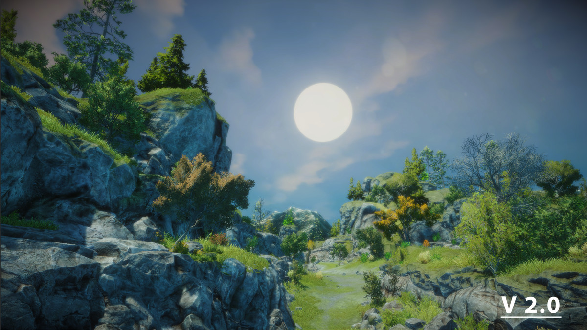 Procedural Stylized Sky 2
