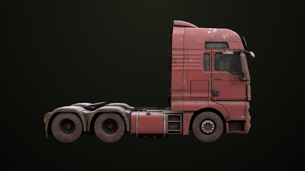 Heavy Truck Chassis 04 Dirty 4 URP HDRP Textures