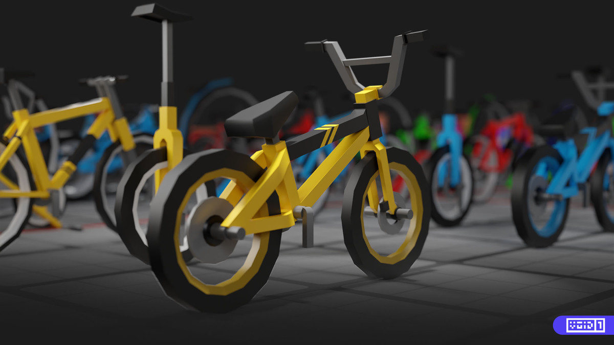 Low Poly Bike Models