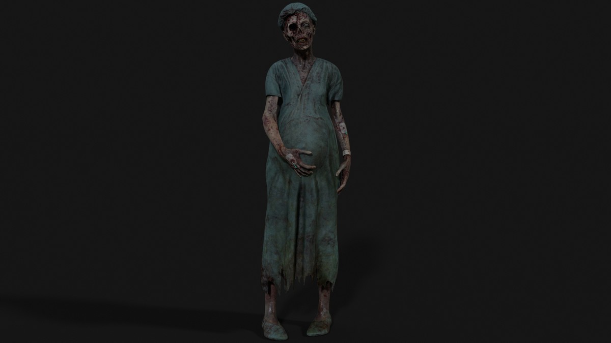 Pregnant Walker — Zombie Hospital Collection