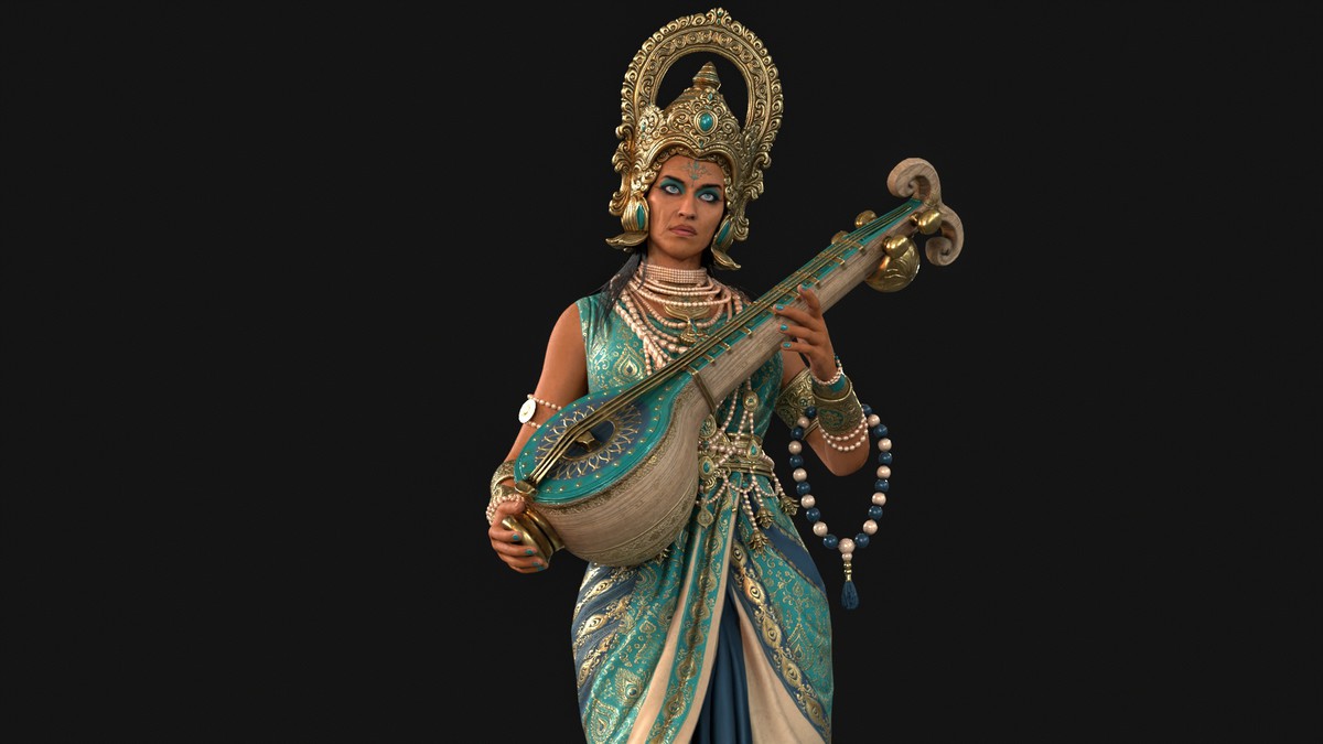 Indian Goddess Saraswati