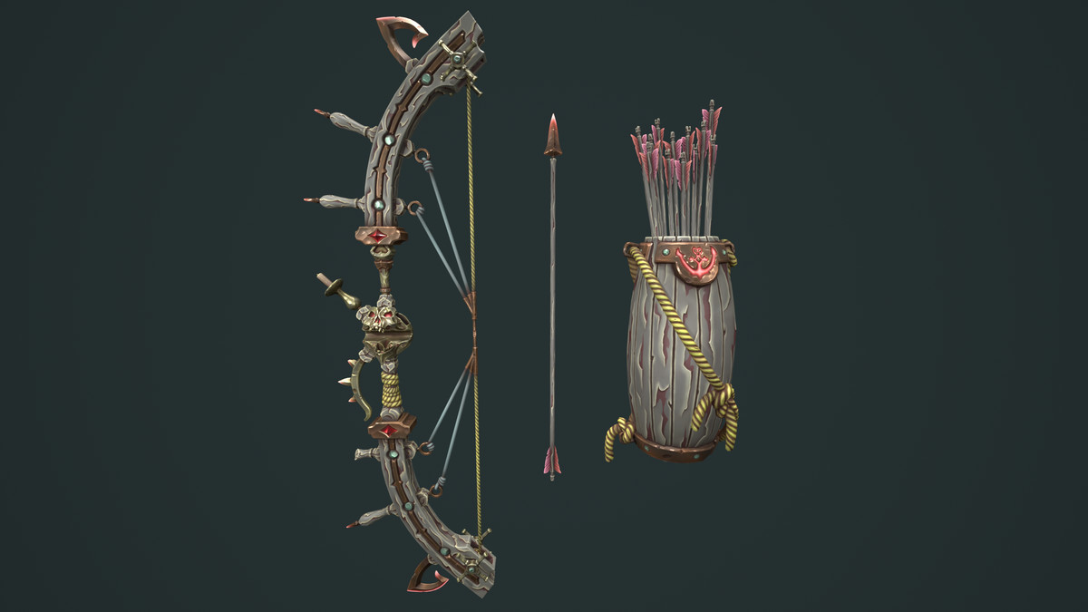 Pirate bow quiver arrow