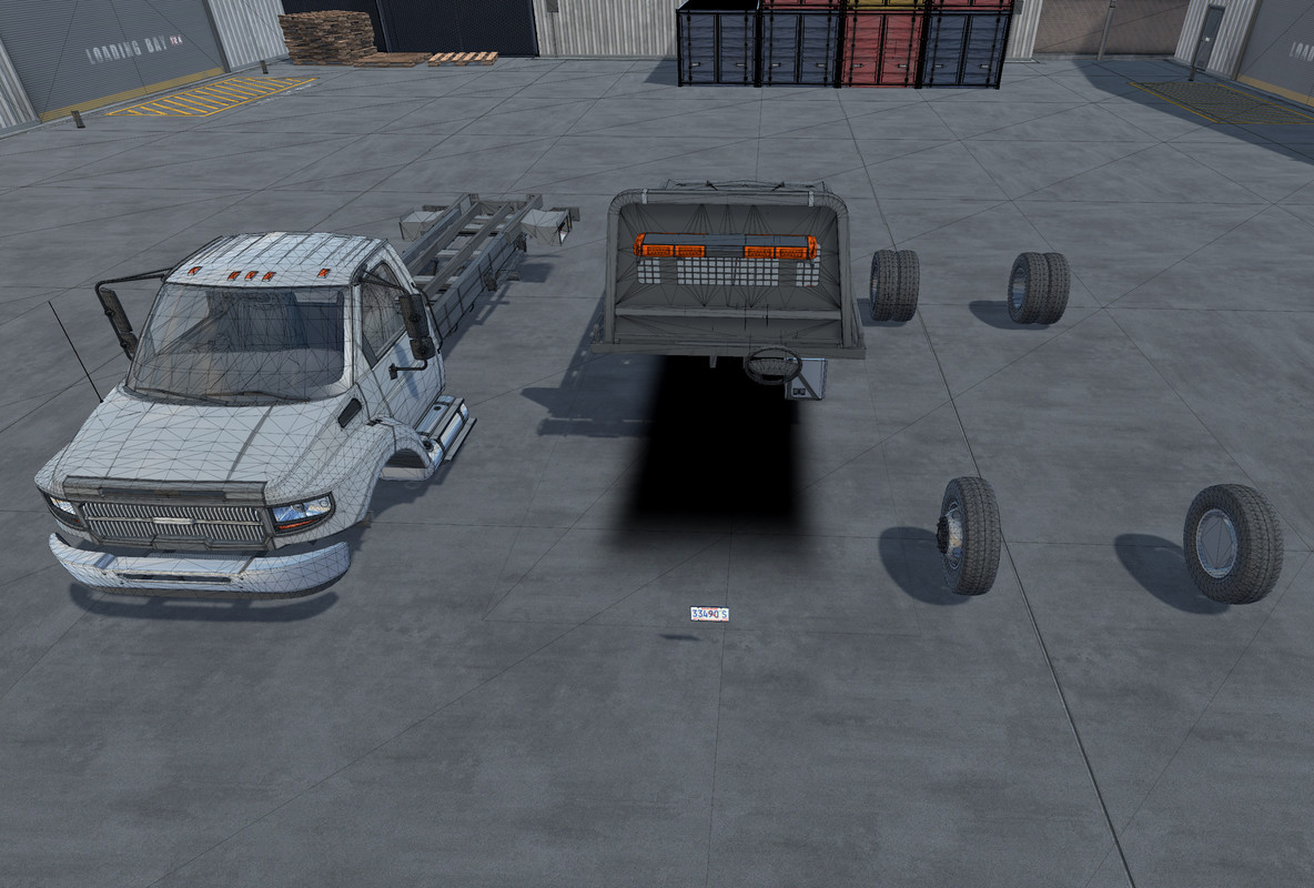 Rollback towing truck