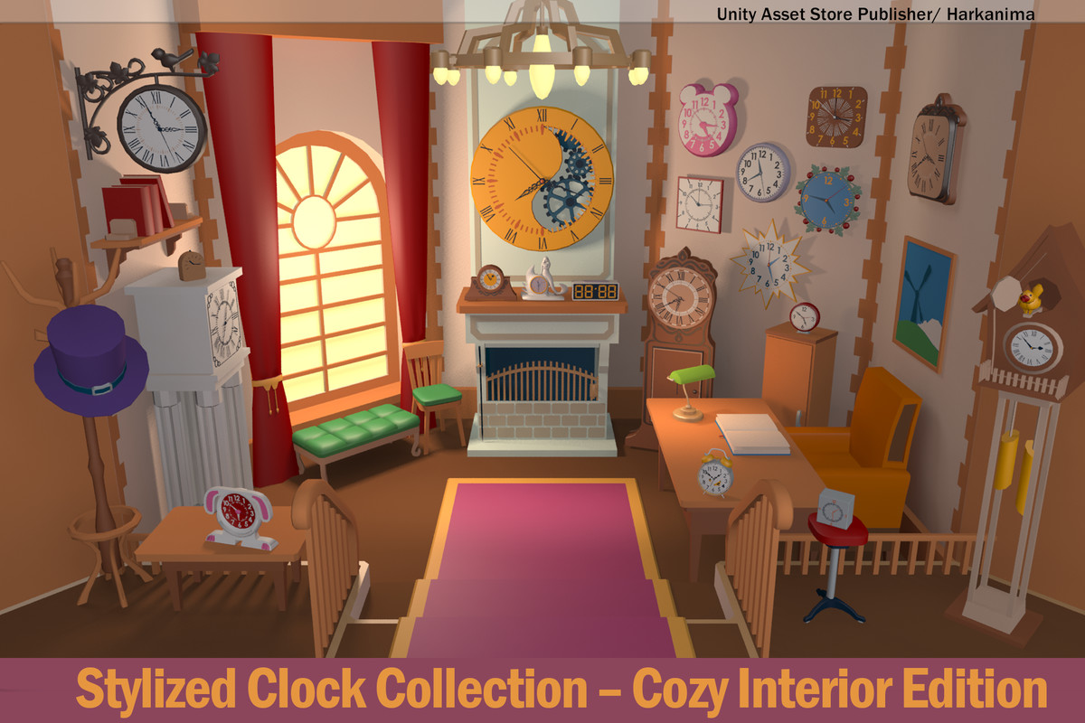 Stylized Clock Collection - Cozy Interior Edition