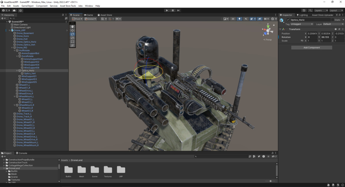 Rigged Military Drone