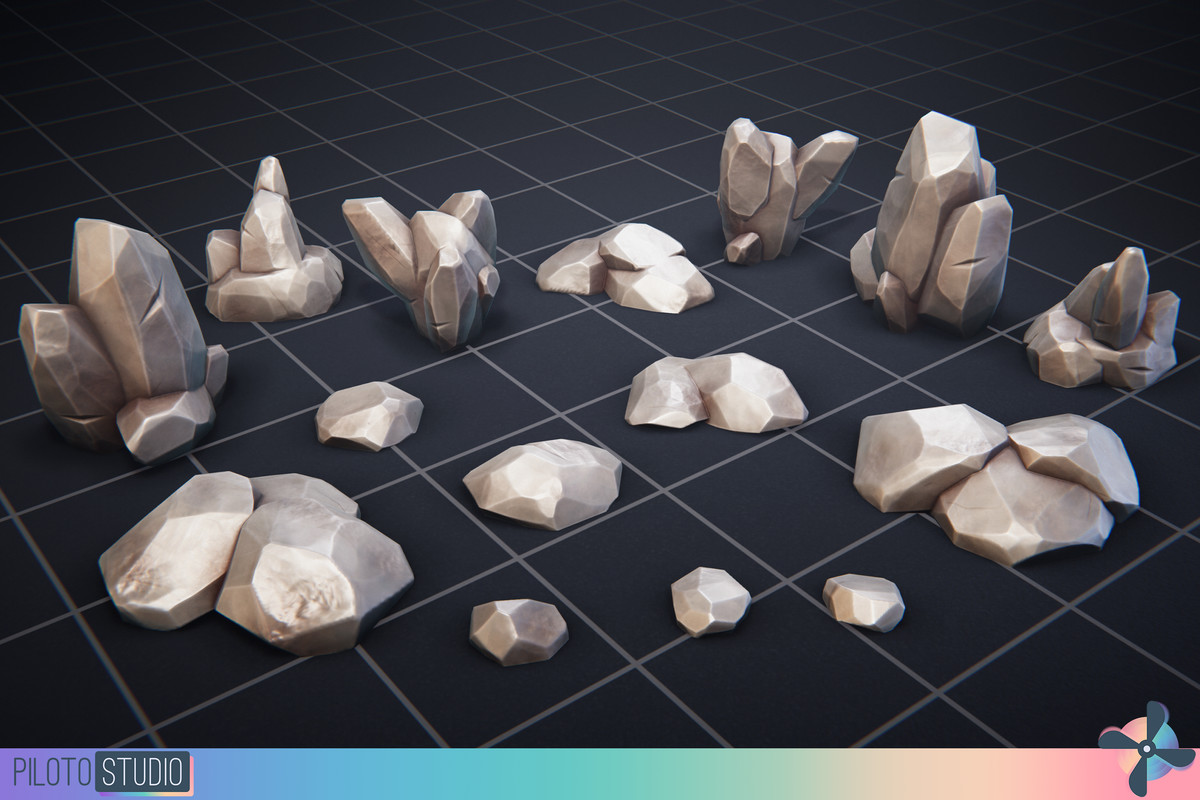 Stylized Crystals and Gems Megapack