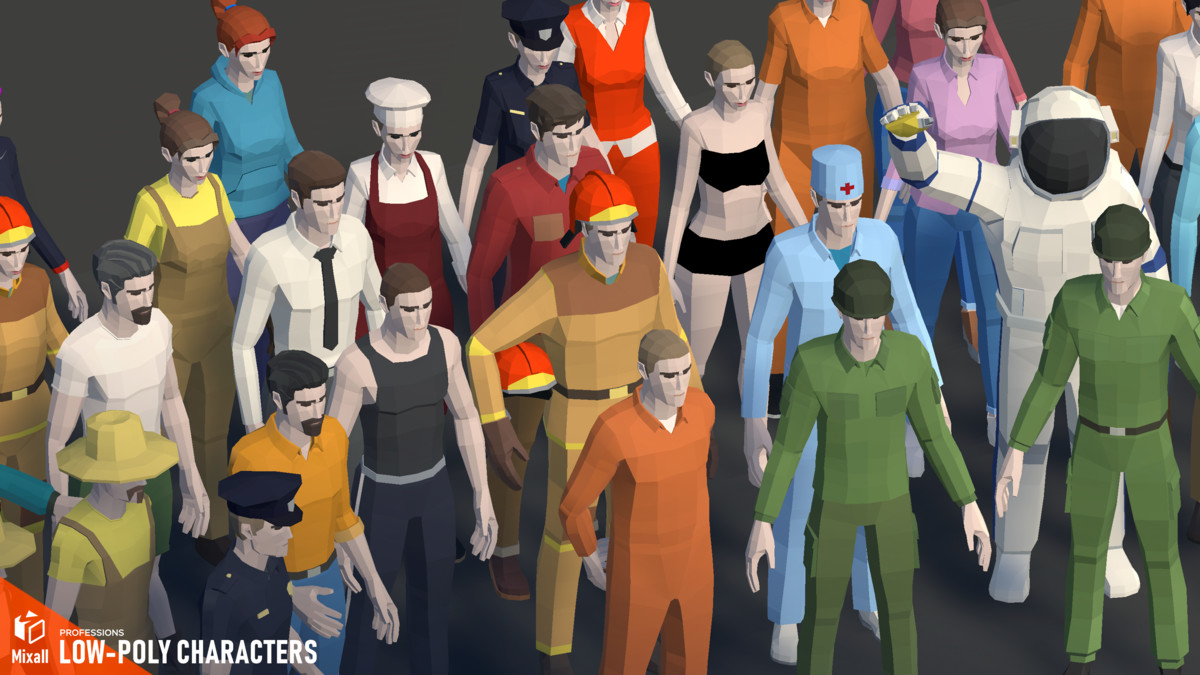 Professions - Low-poly characters